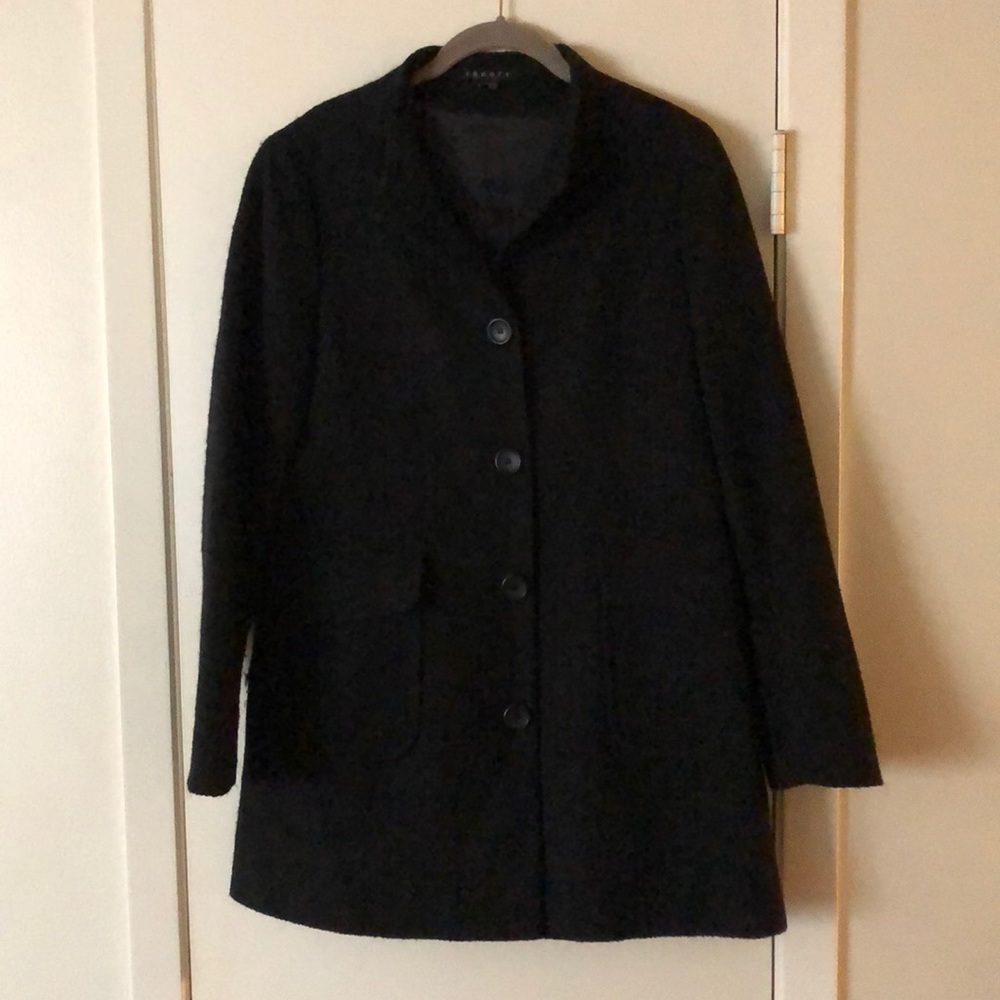 Theory Lightweight Black Coat